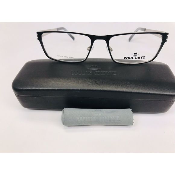 New Wide Guyz Black BOSS Eyeglasses 58mm for The Stylish Large Man - Picture 2 of 12